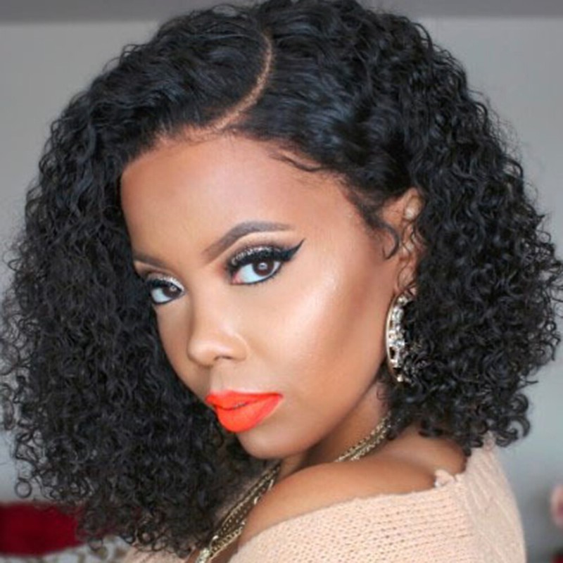 Lady Hair Wigs With Baby Hair Short Curly Bob Wigs Women Hair Wigs