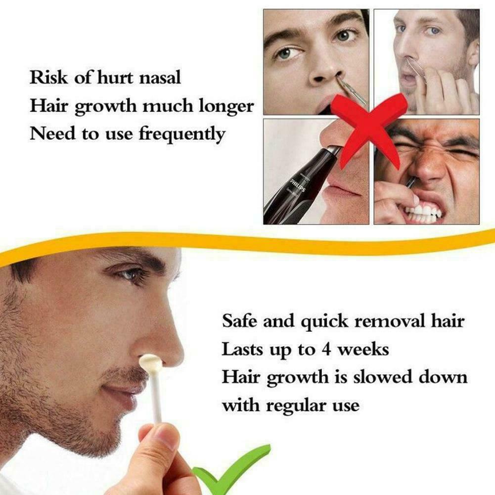 Nose Hair Removal Wax Kit Nasal Ear Hairs Painless Quick Effective