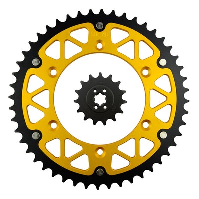 Front & Rear Sprockets 15/48 Tooth 520 Chain for Suzuki TS200R 1989-1994