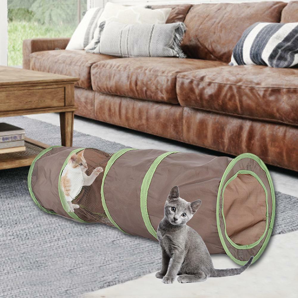 Cat Play Tunnel Pet Bed Cat Channel Interactive Funny Folding Tent