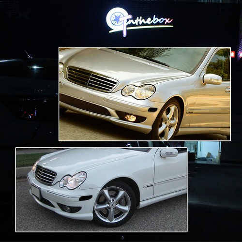 Smoked Side Marker Light Housings For 01-07 Mercedes Benz W203 C-Class C200 300