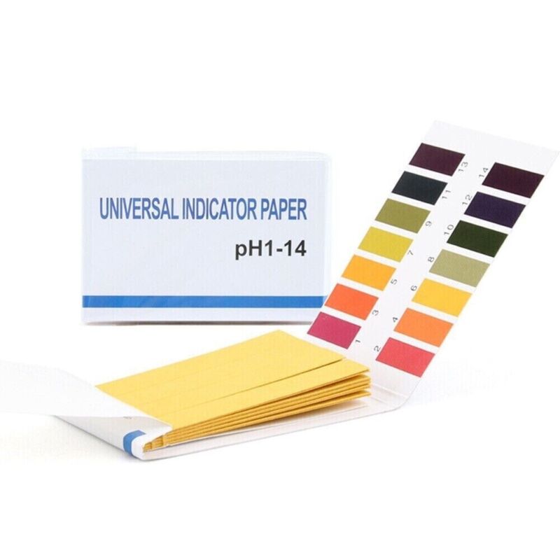 80x pH Indicator Test Strips 1-14  Paper Litmus Tester Urine Saliva