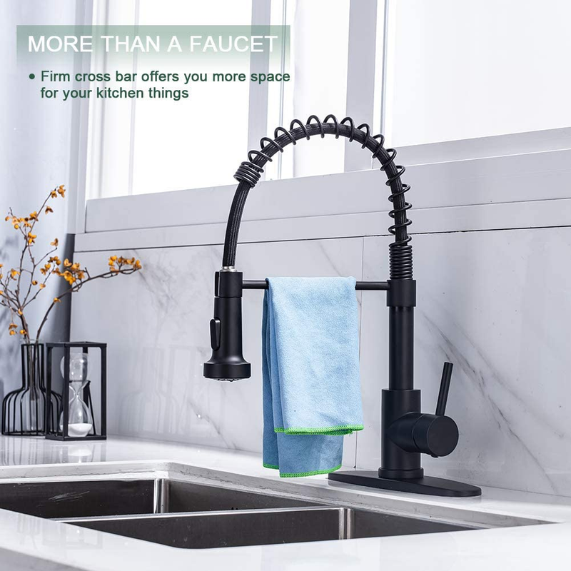 Kitchen Faucets with Pull down Sprayer Commercial Industrial Stainless Steel Sin