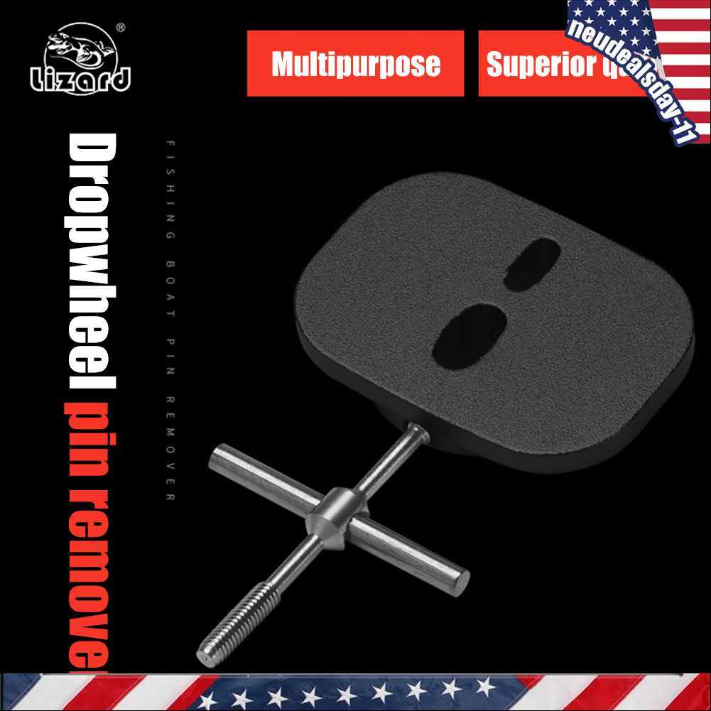 Reel Bearing Pin Remover Baitcasting Spool Wheel Pin Puller Fishing Tool (Black)