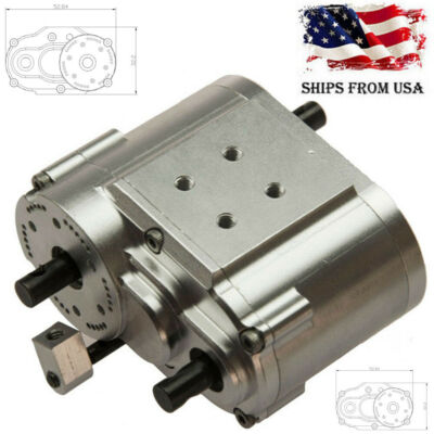 1Pc 2-Speed CNC Transfer Case for 1/10 RCSCX10 RC 4WD D90 Crawler Truck Car US
