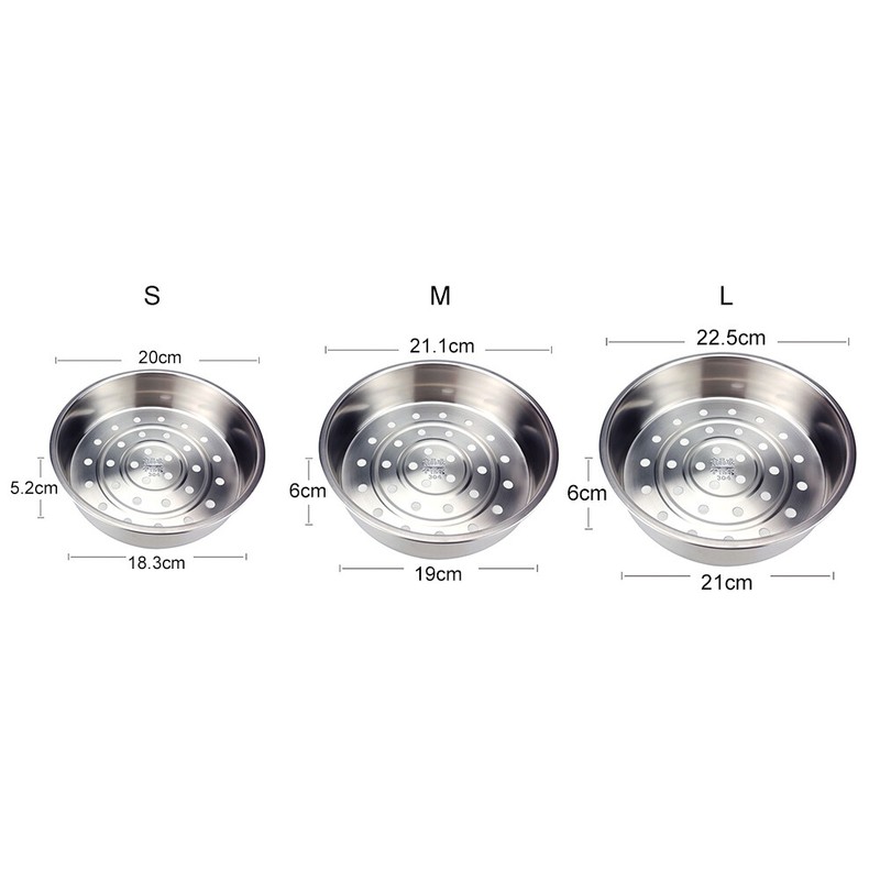 Steam Basket Steaming Grid 304 Stainless Steel Deepened Full Range Household