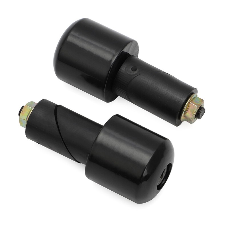 Solid Iron Handle Bar Ends Heavy Weight Vibration Reducing Grip Plugs 7/8" 22mm