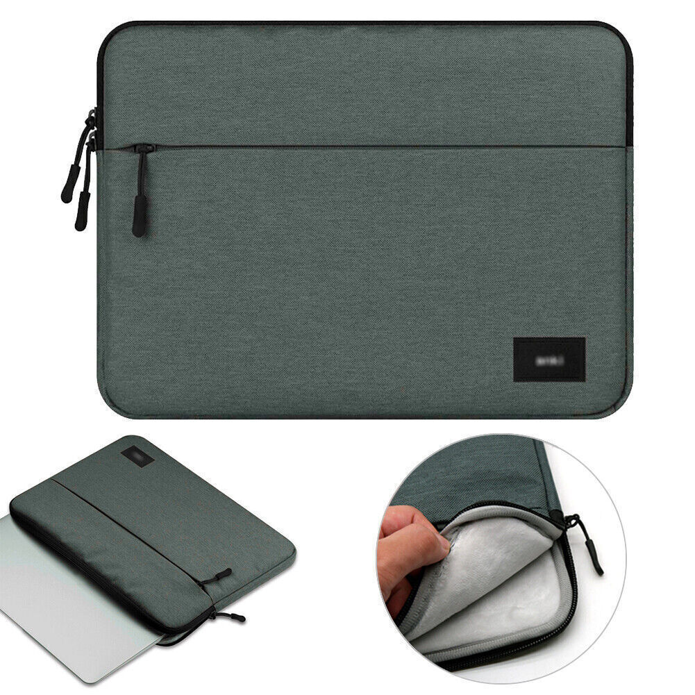 11"~ 15.4" Universal Dark Gray Zipper Laptop Sleeve Bag Note