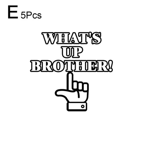 What's up Brother Sticker, Whats up Brother Sketch Sticker Decal Self