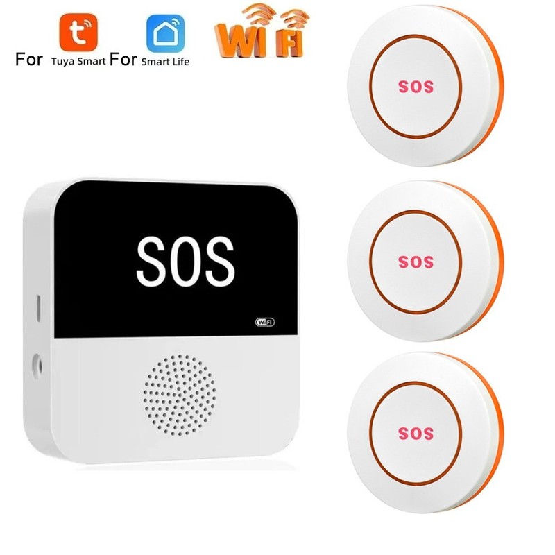 Smart WiFi SOS Button Designed Specifically for Elderly Care Needs