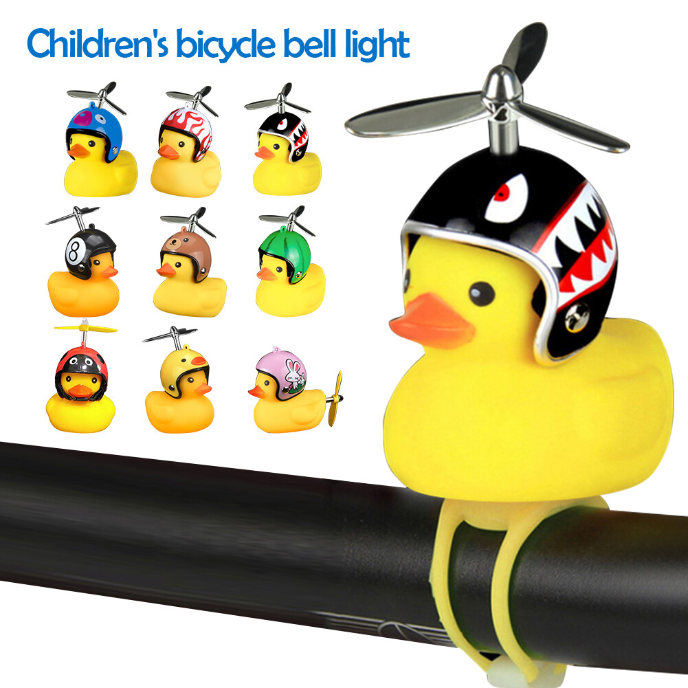 Kids Bike Horn Cute Bicycle Lights Duck Bell Horns for Toddl