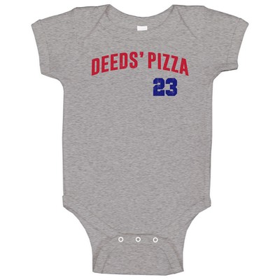 Mr Deeds Pizza Adam Sandler Pizzeria Movie Restaurant Fan Baseball Raglan Baby O