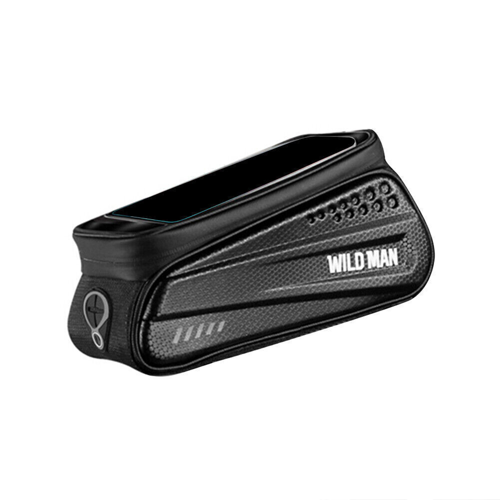 WILDMAN Waterproof MTB Road Bike Tube Cycling Bag Touch Screen Phone Case