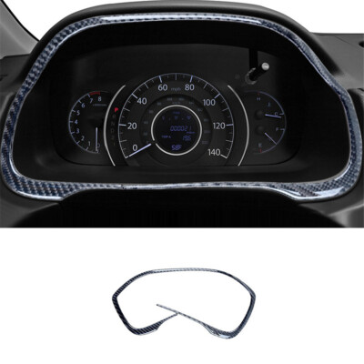 Carbon Fiber Instrument Panel Border Cover Trim For Honda CRV CR-V 2012-2016
