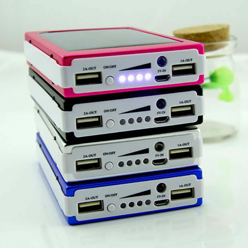 30000mAh Dual USB Portable Solar Battery Charger Power
