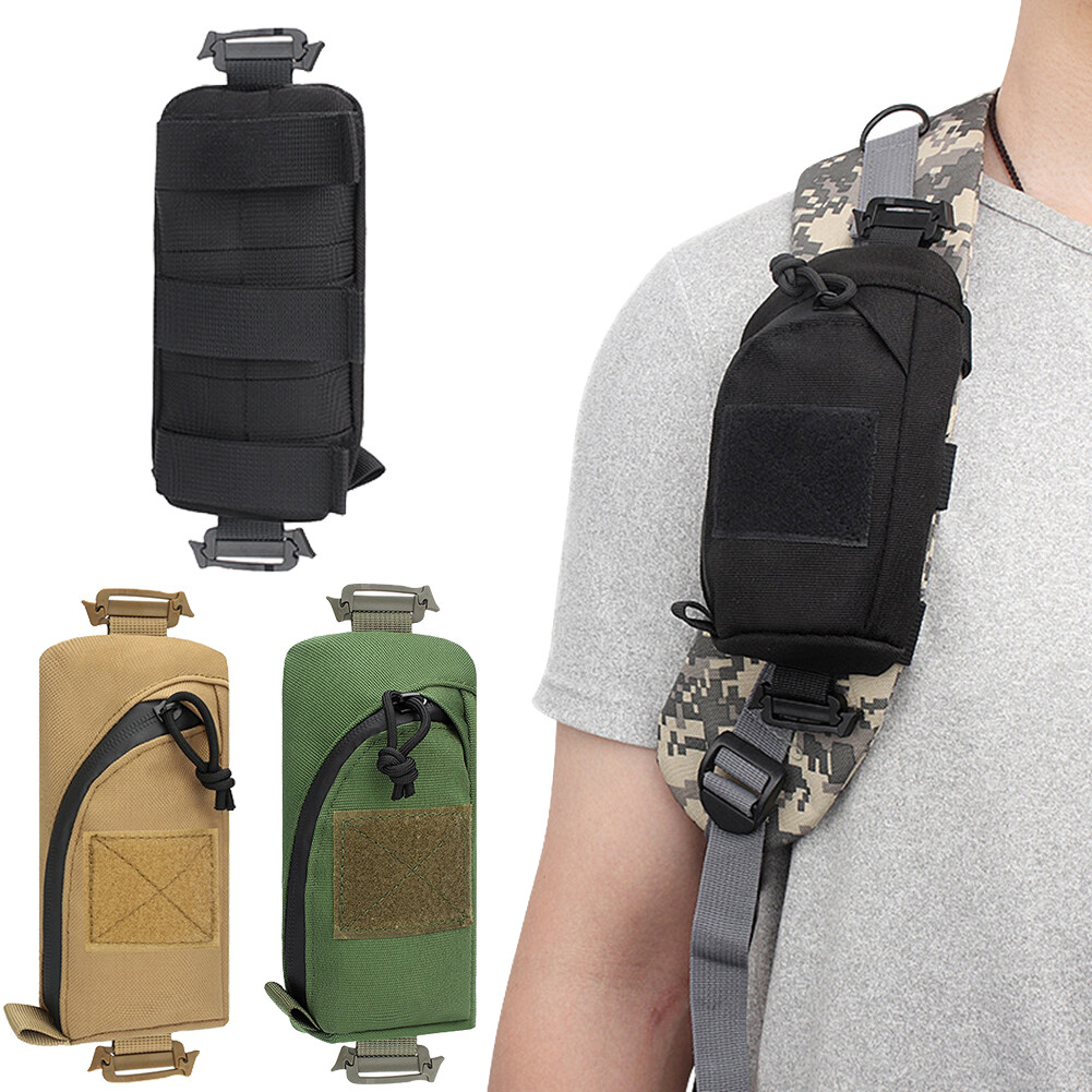 Men's Tactical Accessory Bag Nylon Waist Pack Molle Small Versatile Storage Bags