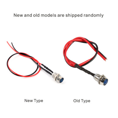 New 4Pcs 12v 8mm LED Panel Pilot Dash Warning Light Indicator Lamp Car Van Blue