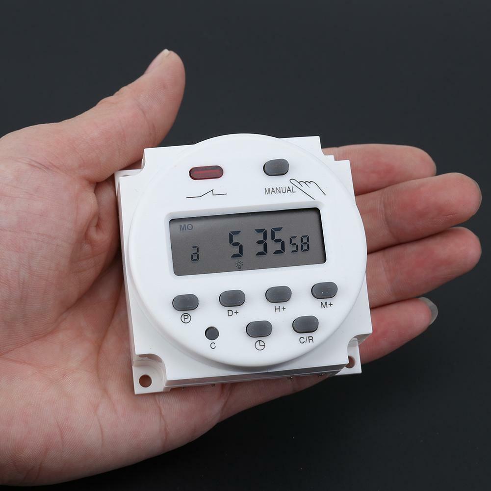  AC/DC 12V Digitale LCD Zeitschaltuhr programmierbar Timer Zeit Relais DE