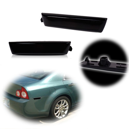 Smoked Rear Side Marker Light Lens For 08-12 Chevrolet