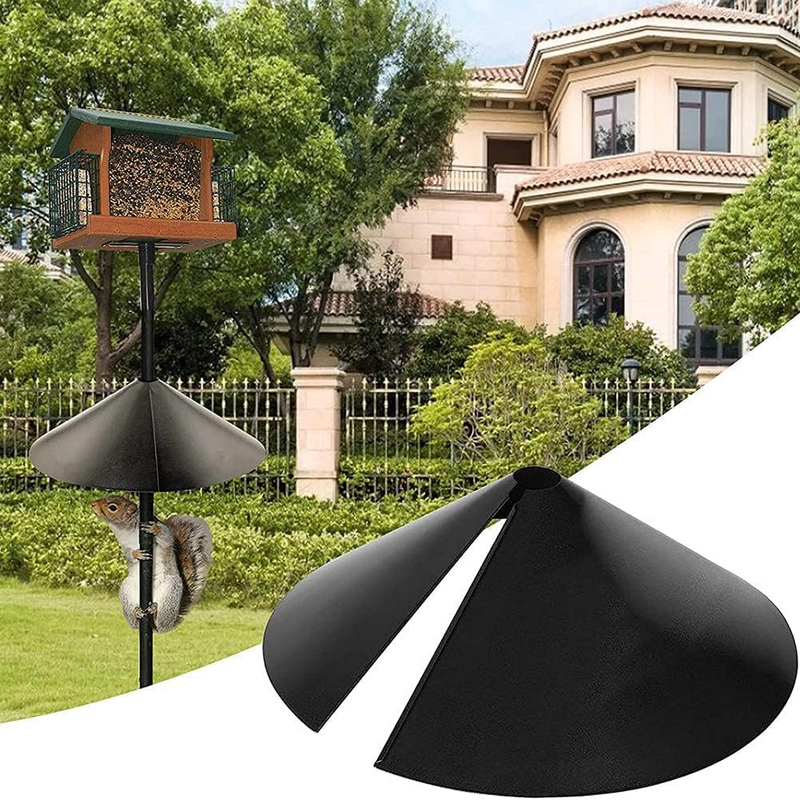 Upgrade Squirrel Baffle for Protecting Hanging Bird Feeders and Bird Houses, Wra