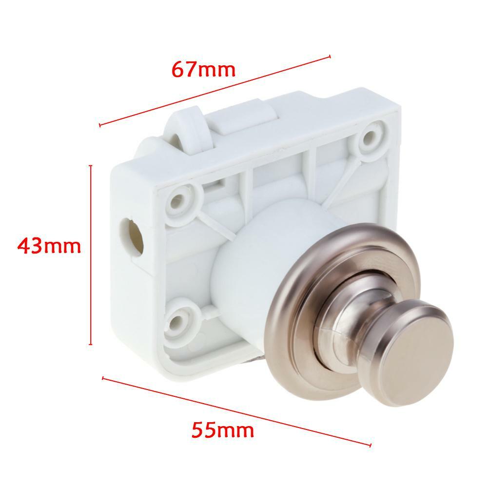 Handle Button Push Locks Camper Car Rv Caravan Boat Cabinet