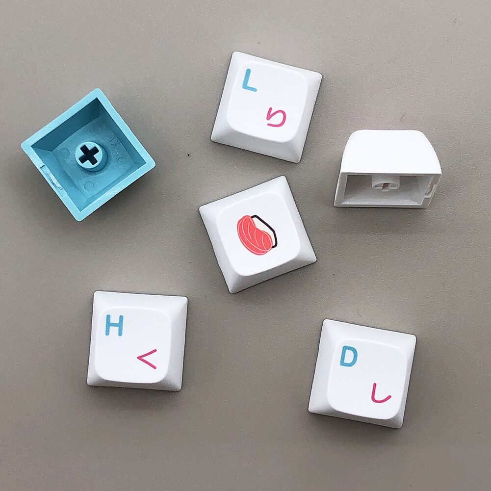 127pcs PBT Sublimation Keycap Mechanical Keyboard Key Caps Computer Accessories
