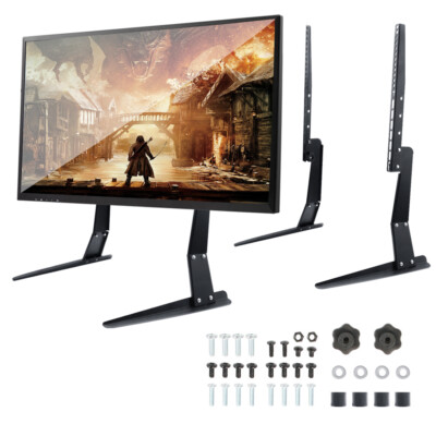 Triangular Support LCD TV Stand Table Top Universal Mount Bracket for 17''-55'' US