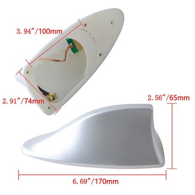 For Hyundai Sonata For Elantra Ebony 2015-2019 Fin Roof Antenna Cover