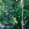 dreamysoul 9.7FT Rain Chain, Iron Rain Chain for Gutters, Bronze Bird Cage Decorative Rain Chains for Downspouts Adjustable Length