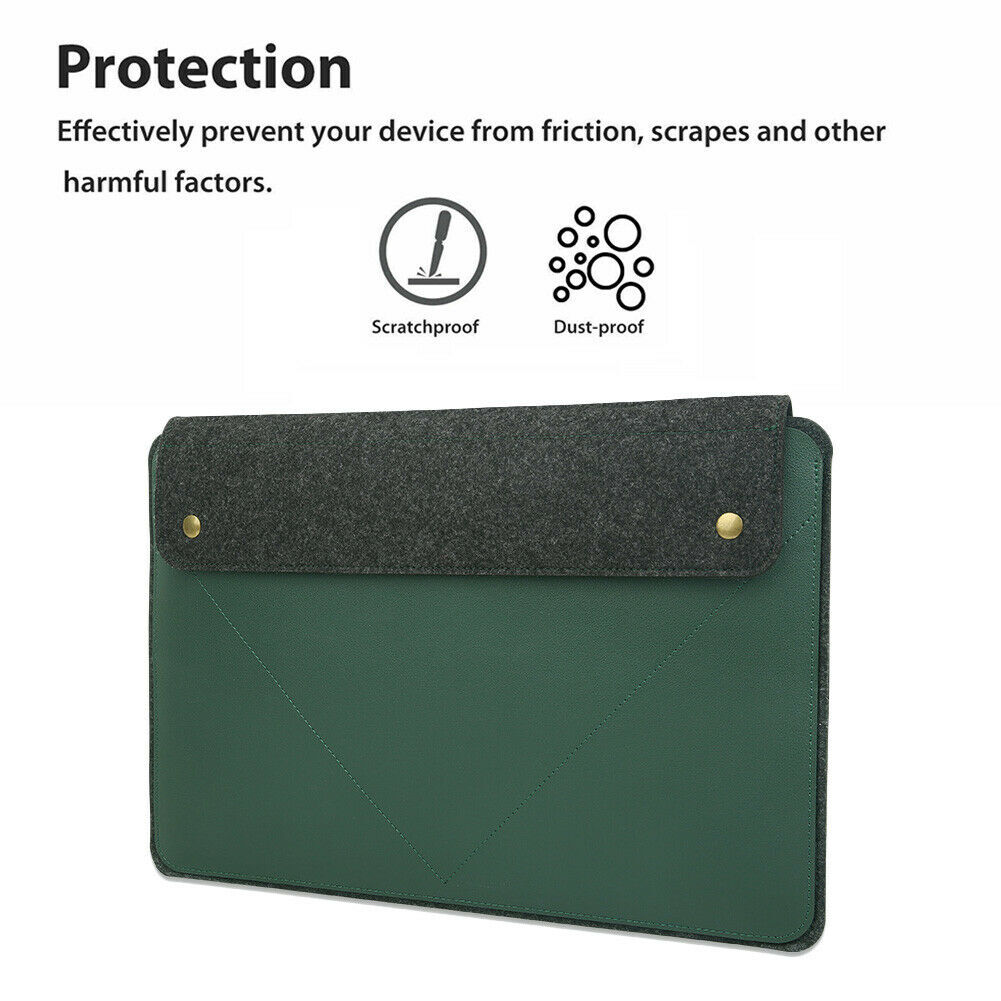 Waterproof Leather Laptop Bag Sleeve Case for MacBook Pro Ai