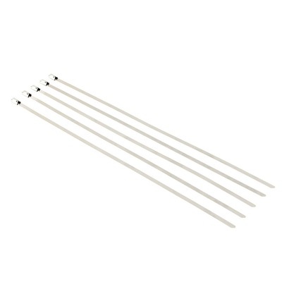 5pcs Stainless Steel Exhaust Wrap Shield Heat Protector Header Tie 5MM X 350MM