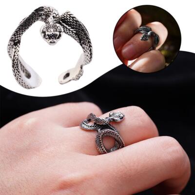 Fashion Silver Snake Jewelry Gift Women/Men Party *1 D8C4