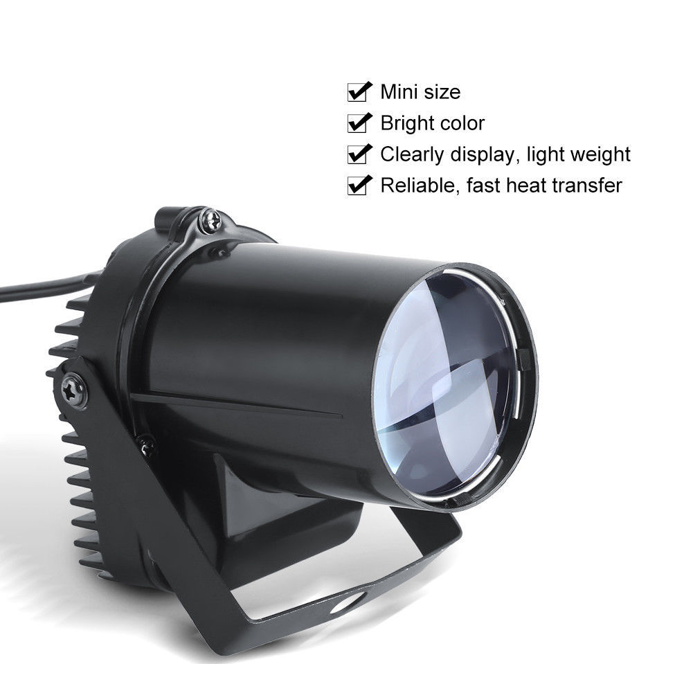 3W LED Pinspot Punktstrahler Bühnenlicht Disco Bar DJ Bühnenbeleuchtung Weiß 01