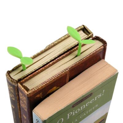 Silicone Bookmark Green Grass Sprout Buds Indentifier Marker Books -US O4S2