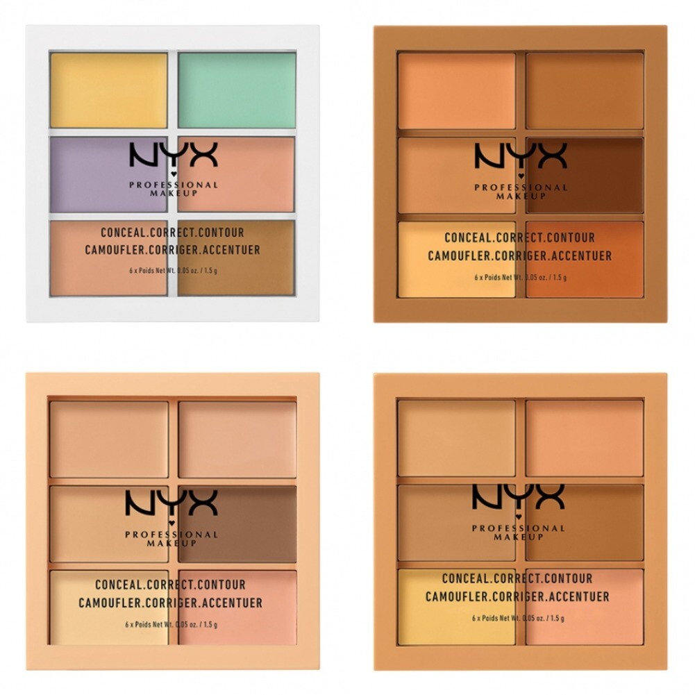 NYX PROFESSIONAL MAKEUP Cruelty Free Conceal Correct Contour Палитра из 6 цветов