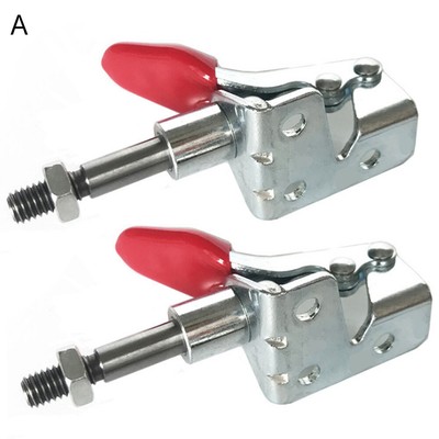 2Pcs Anti-slip Iron Vertical Push Pull Toggle Clamp Quick Positioning Fixture 68