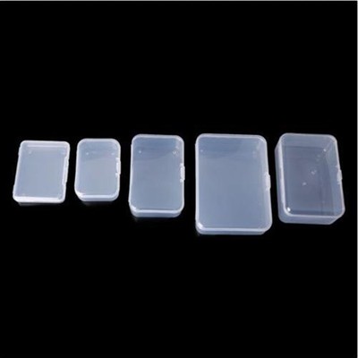 5//10//50Pcs Mini Plastic Small Box Fish Hook Ear Stud Jewelry Container Storage