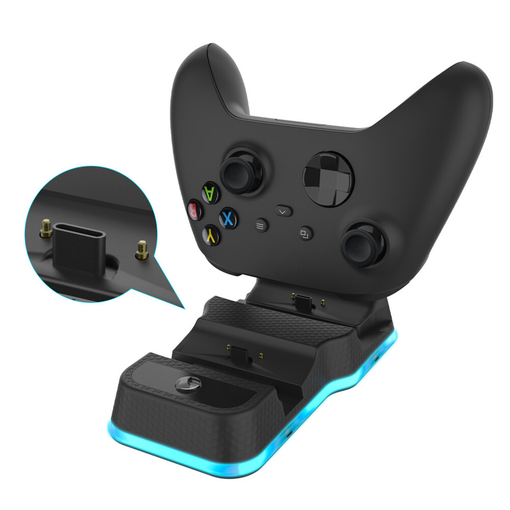 Für Xbox Series X Gamepad Joystick Power Stand Dual Controller Ladestation