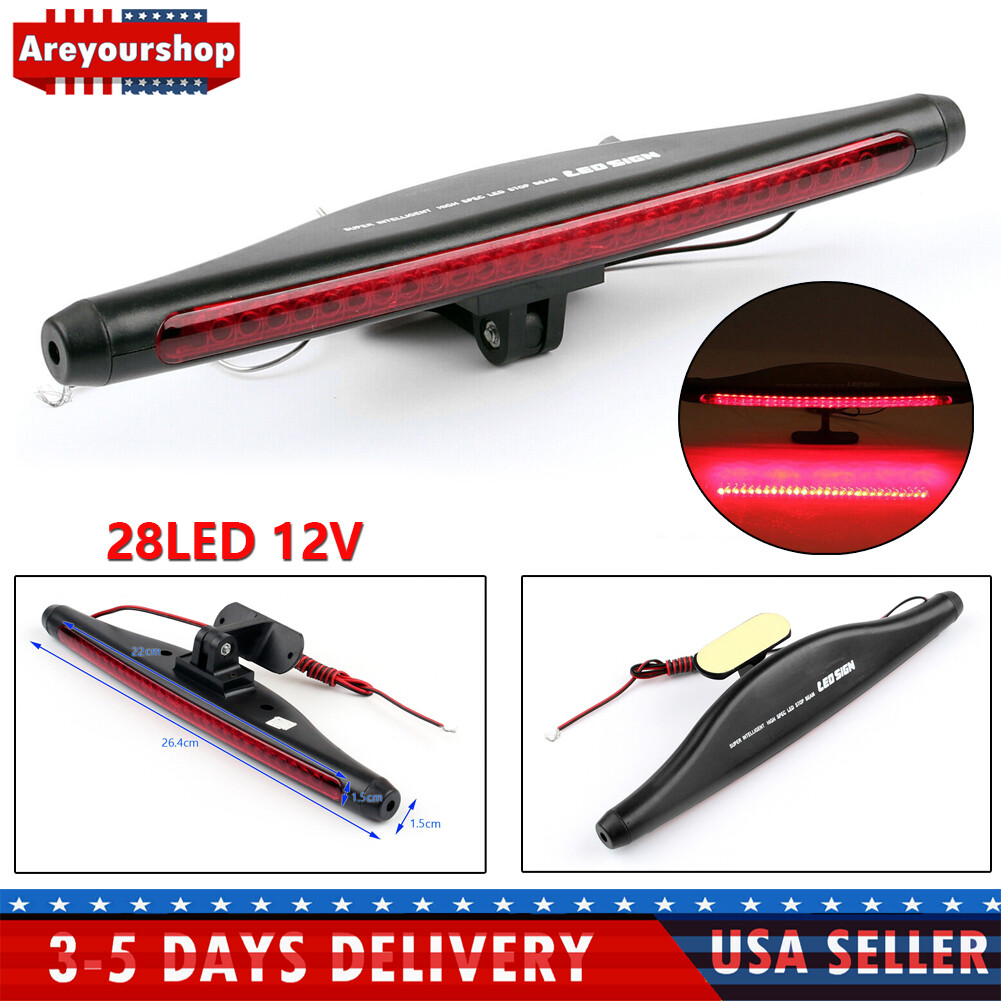 Universal Red Car Auto 28LED 12V High Mount Third 3RD Brake Stop Tail Light