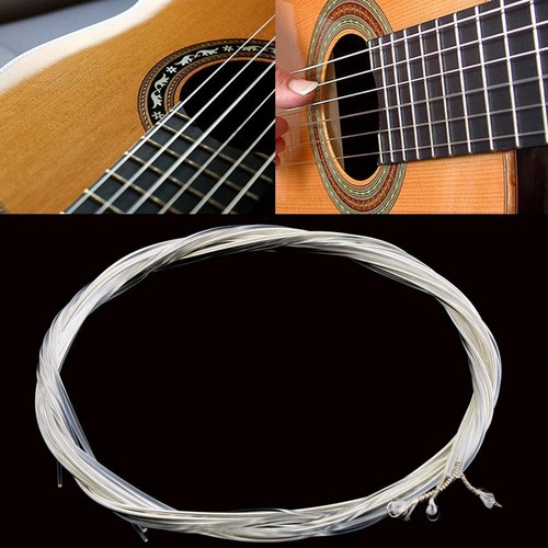 6pc/Set Nylon Strings Silver-Plated For Acoustic Classical Guitar Strings Silver