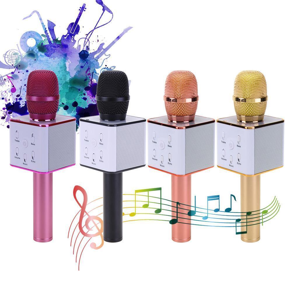 Q7 Portatile Magic Wireless Bluetooth KTV Karaoke Microfono Altoparlante hsb