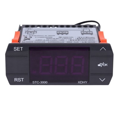2X(STC-3000  Digital Thermostat mit Sensor 110-220V 30A C2V1)3635