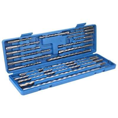 Rotary Hammer SDS Plus Drill Bits & Chisels Set- 20Pcs Concrete Masonry SDS P...