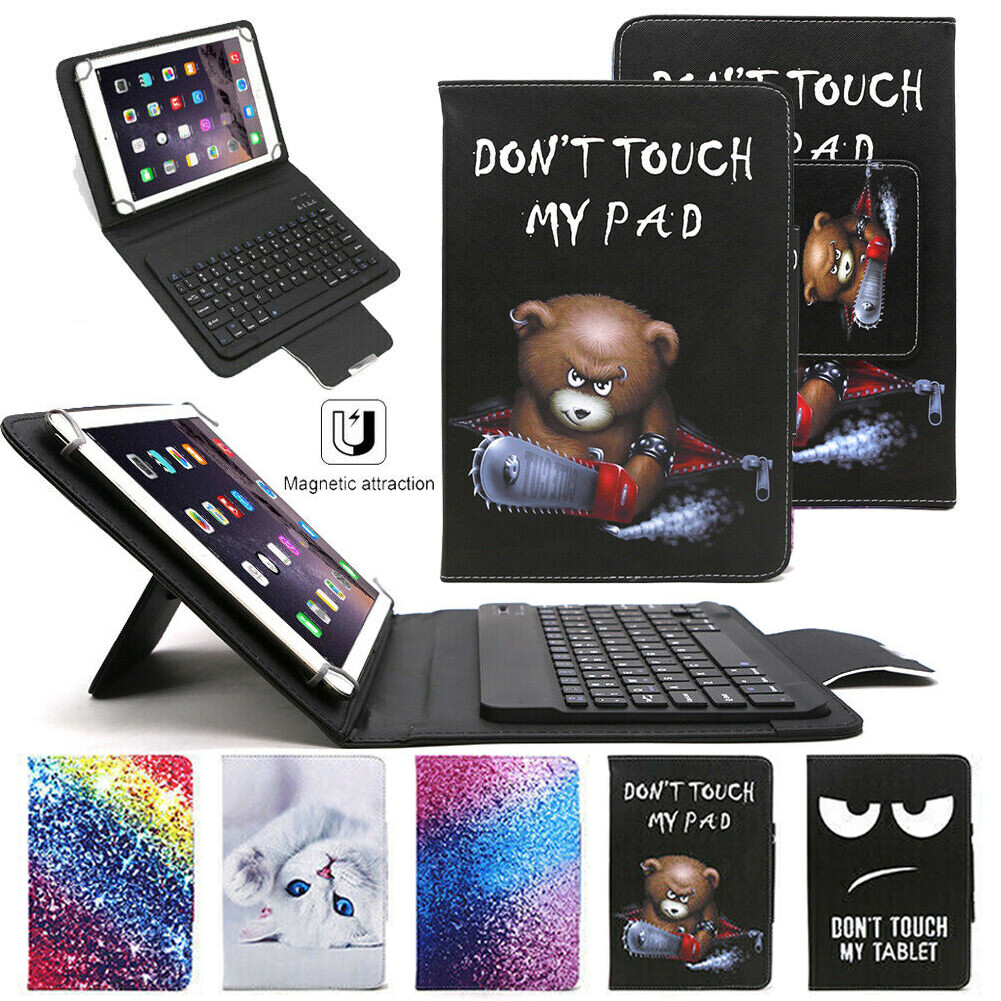 For Lenovo Tab M7 M8 M10 HD X505 X606 Tablet Keyboard Pattern Leather Case Cover