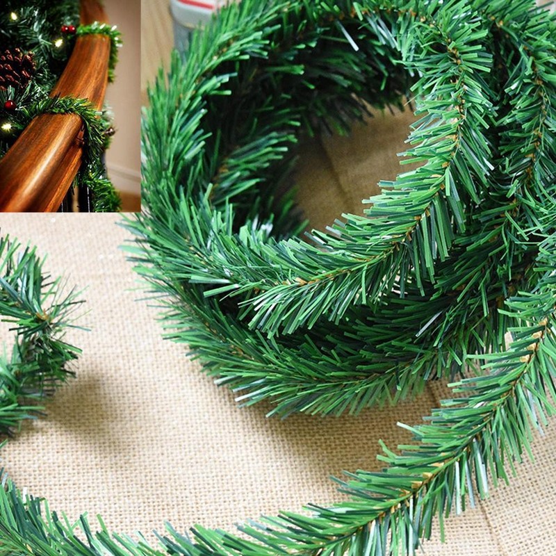 Au 18ft 5 5m Diy Green Christmas Tree Branch Wired Garland Ties