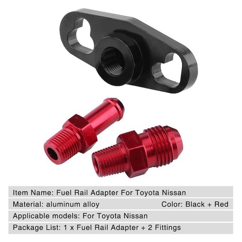 Fuel Pressure Regulator Adapter for Toyota Nissan Models w/ 1/8NPT Fittings