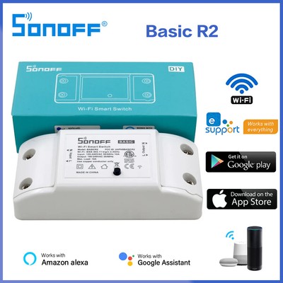 Sonoff Outlets Basic R2 Wifi DIY Breaker Smart Switch Remote Controller Smart Ho