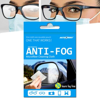 For Glasses Mask Lens Wipe Anti-Fog Cloth Eyeglass Cleaner Spray Goggle Helmet