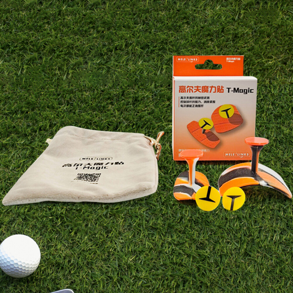 Swing Trainer Reduced Grip Pressure Golf Magic Grip Sticker With 4 Markers