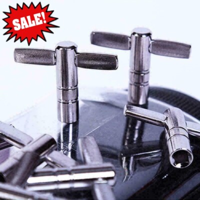 Drum Tuning Key Adjustment Wrench Silver Metal Percussion .........